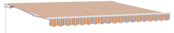 Skrovita tenda Šareni 400 × 300 cm Poliester i aluminij - Višebojno / 400 × 300 cm