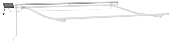 Skrovita tenda Crna 300 x 250 cm Tkanina i čelik - Crna / 300 x 250 cm
