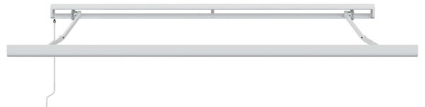 Skrovita tenda Crna 300 x 250 cm Tkanina i Metal - Crna / 300 x 250 cm