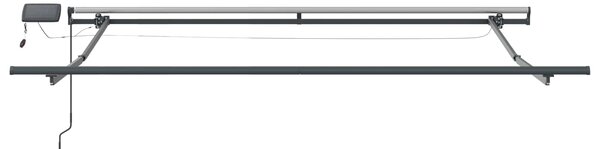 Skrovita tenda Crvena 300 x 250 cm tkanina - Crvena / 300 x 250 cm