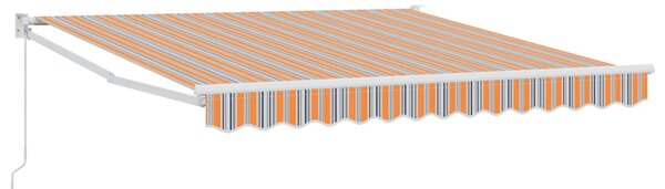 Skrovita tenda Šareni 350 x 250 cm Poliester i aluminij - Višebojno / 350 x 250 cm