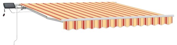 Skrovita tenda Žuta i narančasta 350 x 250 cm Tkanina i čelik - Višebojno / 350 x 250 cm