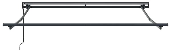 Skrovita tenda Antracit 300 x 250 cm Poliester i aluminij - Antracit / 300 x 250 cm