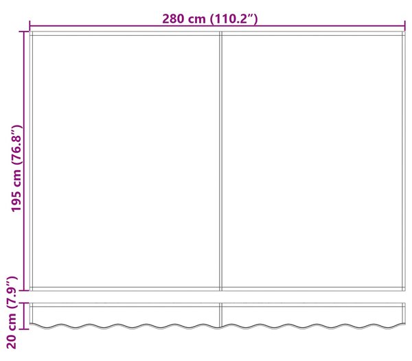 Nadstrešnica Crna 300 x 250 x 165 cm Poliester - Crna / 300 x 250 x 165 cm