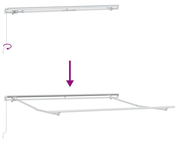 Nadstrešnica Crna 300 x 250 x 165 cm Poliester - Crna / 300 x 250 x 165 cm