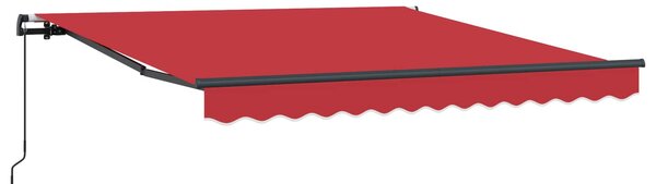 Skrovita tenda Crvena 300 x 250 cm Poliester i čelik - Crvena / 300 x 250 cm