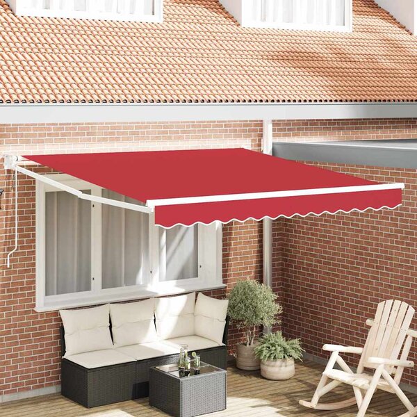 Nadstrešnica Crvena 300 x 250 x 165 cm Poliester - Crvena / 300 x 250 x 165 cm