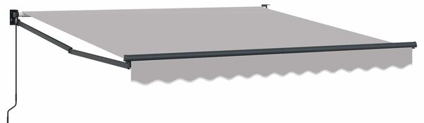 Nadstrešnica Svijetlo siva 300 x 250 cm Poliester - Svjetlosiva / 300 x 250 cm