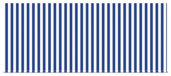 Skrovita tenda Plava i bijela 350 x 250 cm Poliester i aluminij - Plava / 350 x 250 cm