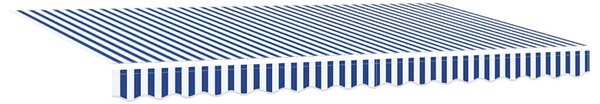 Skrovita tenda Prugasti Plava 350 x 200 cm tkanina - Plava / 350 x 200 cm