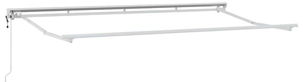 Skrovita tenda Krema 400 x 200 cm Poliester i aluminij - Krem / 400 x 200 cm