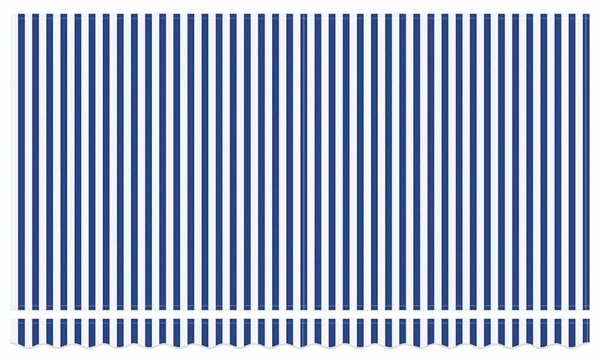 Skrovita tenda Prugasti Plava 350 x 200 cm tkanina - Plava / 350 x 200 cm