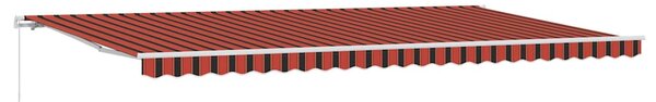 Skrovita tenda Narančasta i smeđa 600 × 300 cm - Narančasta / 600 × 300 cm