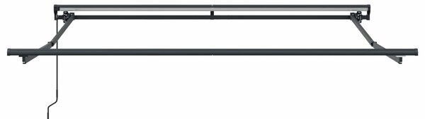 Skrovita tenda Plava i bijela 350 x 250 cm Poliester i aluminij - Plava / 350 x 250 cm