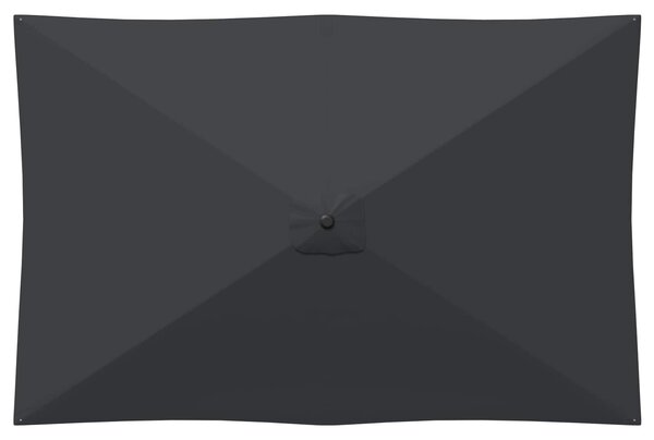 Vrtni suncobran 200 x 300 cm Poliester Pravokutni Antracit - Antracit / 200 x 300 cm
