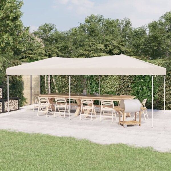Sklopivi šator za zabave 3 x 6 m krem - Krema / 3 x 6 m