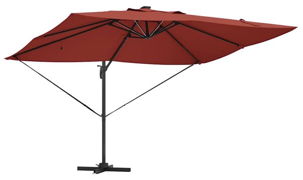 Suncobran Terakota 352 x 251 x 265 cm Poliester i aluminij - Cinober / 352 x 251 x 265 cm