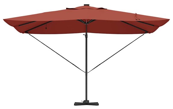 Suncobran Terakota 352 x 251 x 265 cm Poliester i aluminij - Cinober / 352 x 251 x 265 cm