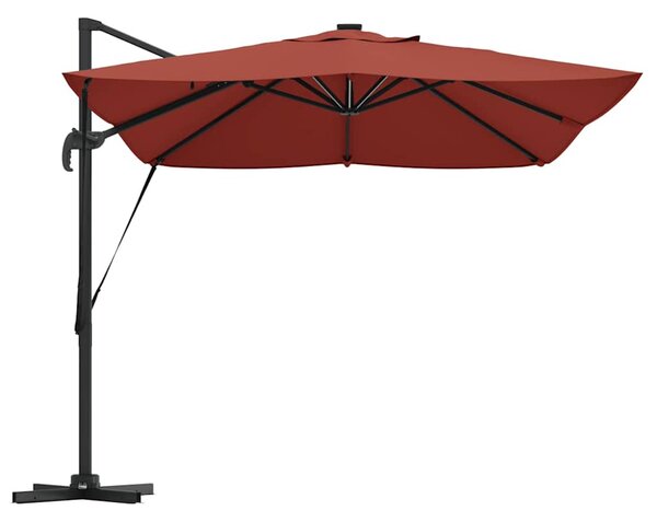 Suncobran Terakota 352 x 251 x 265 cm Poliester i aluminij - Cinober / 352 x 251 x 265 cm