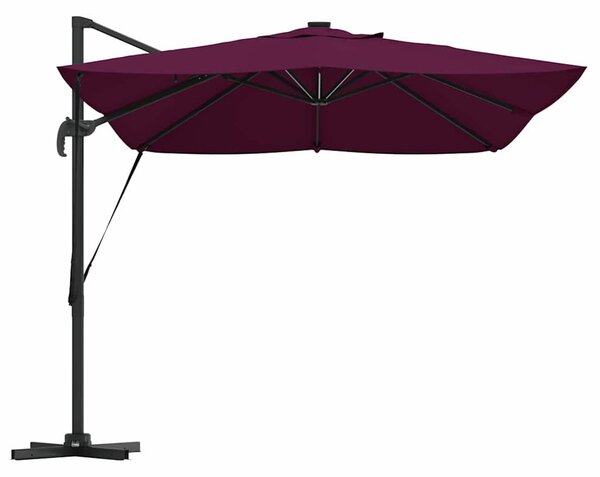 Suncobran S LED lampica Bordeaux Crvena 352 x 251 x 265 cm - Crvena / 352 x 251 x 265 cm