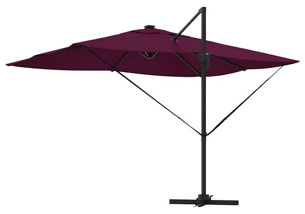 Suncobran S LED lampica Bordeaux Crvena 352 x 251 x 265 cm - Crvena / 352 x 251 x 265 cm