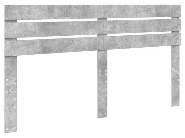 Krevet s od storage s uzglavljem Betonski sivi 180 x 200 cm - Siva / 180 x 200 cm