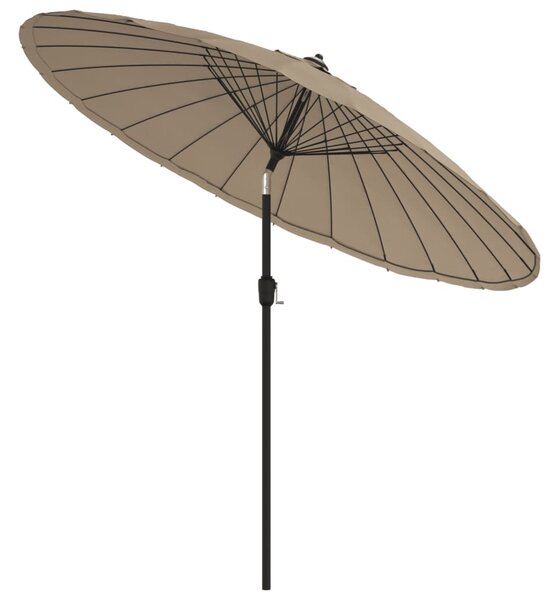 Vanjski suncobran s aluminijskim stupom 270 cm smeđesivi - Tupe / N/A