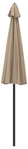 Vanjski suncobran s aluminijskim stupom 270 cm smeđesivi - Tupe / N/A