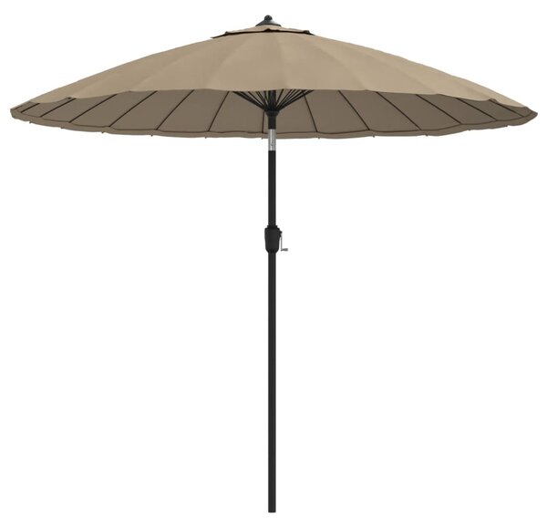 Vanjski suncobran s aluminijskim stupom 270 cm smeđesivi - Tupe / N/A