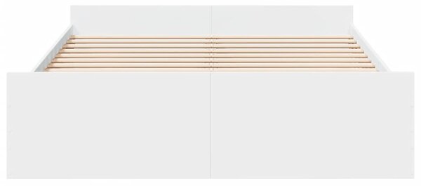 Okvir kreveta s ladicama bez madraca bijeli 150x200 cm - Bijela / 150 x 200 cm