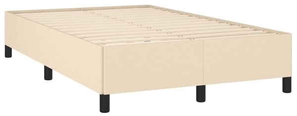 Krevet box spring s madracem krem 120 x 190 cm od tkanine - Krema / 120 x 190 cm
