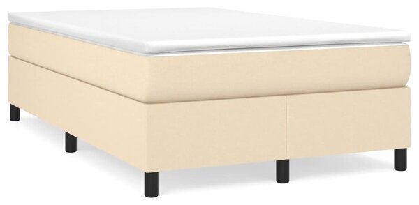 Krevet box spring s madracem krem 120 x 190 cm od tkanine - Krema / 120 x 190 cm