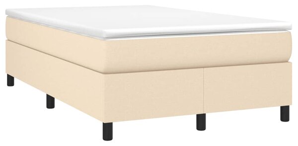 Krevet box spring s madracem krem 120 x 190 cm od tkanine - Krema / 120 x 190 cm
