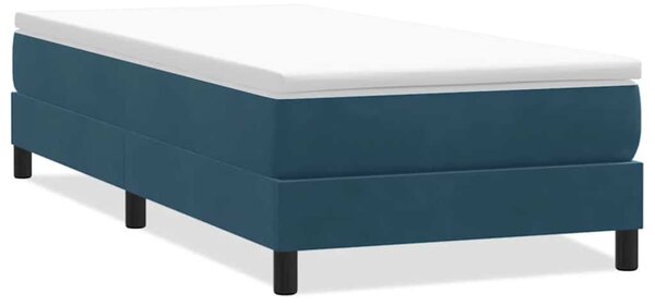 Box Spring krevet bez madraca tamnoplavi 80x210 cm samt - Plava / 80 x 210 cm