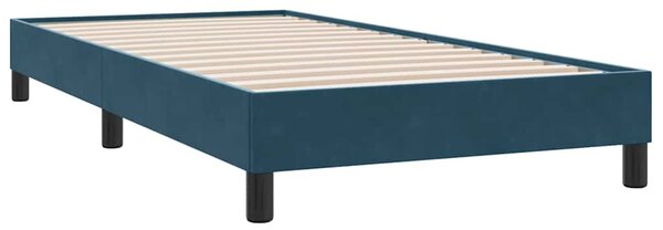 Box Spring krevet bez madraca tamnoplavi 80x210 cm samt - Plava / 80 x 210 cm