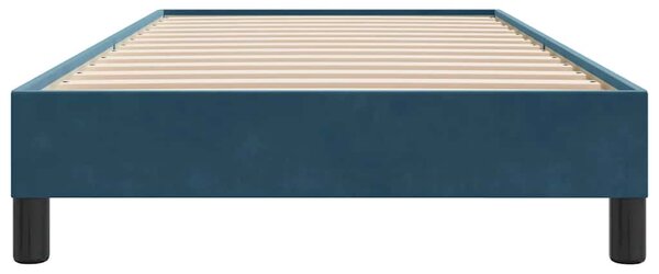 Box Spring krevet bez madraca tamnoplavi 80x210 cm samt - Plava / 80 x 210 cm