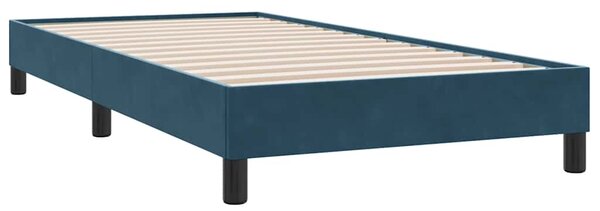 Box Spring krevet bez madraca tamnoplavi 80x210 cm samt - Plava / 80 x 210 cm