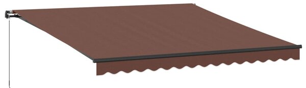 Tenda na ručno uvlačenje smeđa 400 x 350 cm - Smeđa / 400 x 350 cm
