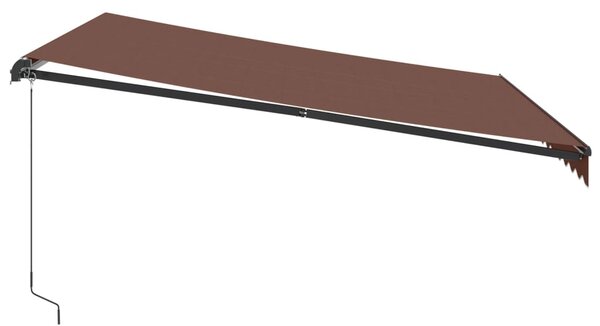 Tenda na ručno uvlačenje smeđa 400 x 350 cm - Smeđa / 400 x 350 cm