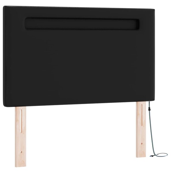 Krevet s opruga kutije Crna 120 x 200 cm Umjetna koža - Crna / 120 x 200 cm