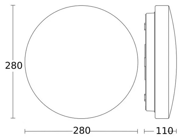 PLAFONJERA BIJELA LED 9,4W 942lm 3000K RS20 LED