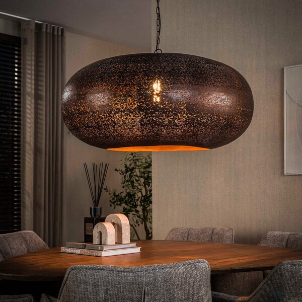 ZIJLSTRA Cielo viseća svjetiljka, Ø 90 cm, bakar, metal, E27, za jednu žarulju, prigušiva, Bakar, Dnevni boravak/blagovaonica, Metal