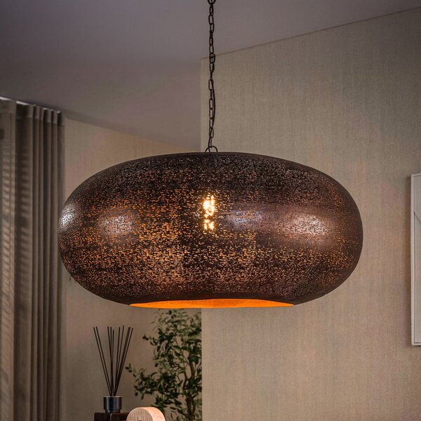 ZIJLSTRA Cielo viseća svjetiljka, Ø 90 cm, bakar, metal, E27, za jednu žarulju, prigušiva, Bakar, Dnevni boravak/blagovaonica, Metal