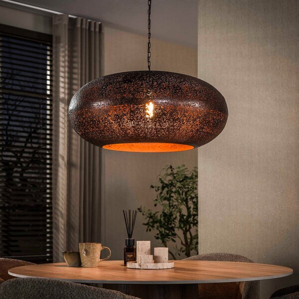 ZIJLSTRA Cielo viseća svjetiljka, Ø 68 cm, bakar, metal, E27, za jednu žarulju, prigušiva, Bakar, Dnevni boravak/blagovaonica, Metal