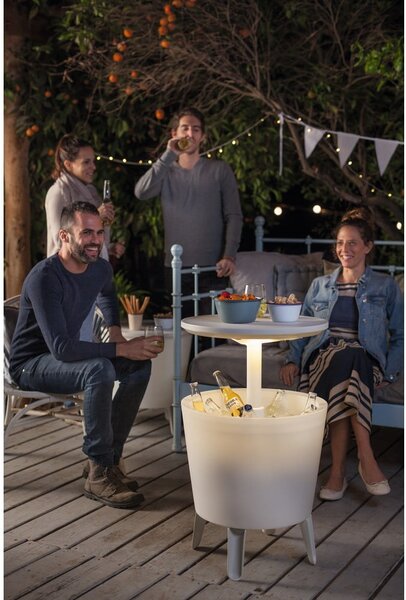 Okrugao vrtni stol s prostorom za led 49.5x49.5 cm Illuminated cool – Keter