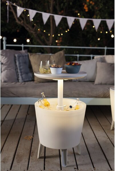 Okrugao vrtni stol s prostorom za led 49.5x49.5 cm Illuminated cool – Keter