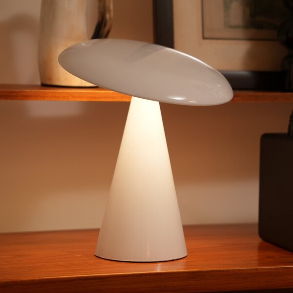 Beacon Lighting LED stolna lampa na punjivu bateriju Beacon, Kinoko, bijela, 27 cm, CCT, prigušiva, Bijela, Dnevni boravak/blagovaonica, Plastika