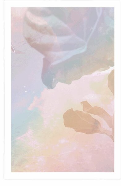 Plakat lišće boje duge