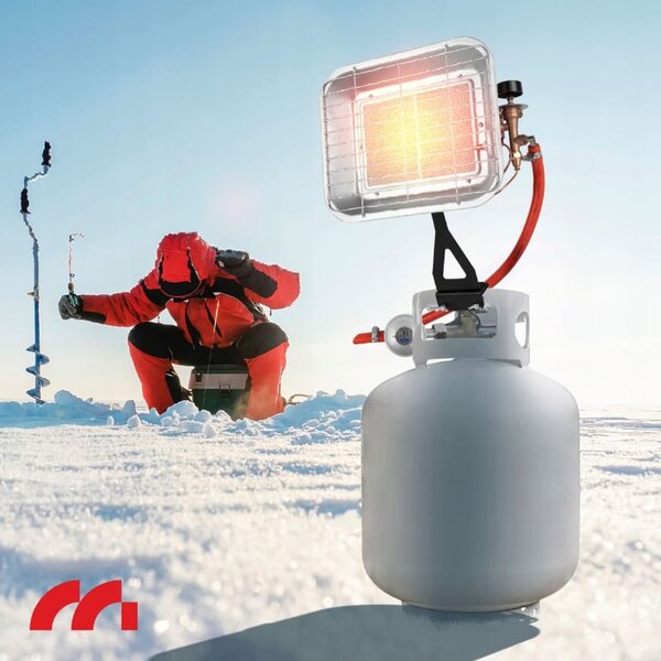 Plinski grijač na propan-butan od 4,5 kW + crijevo i regulator