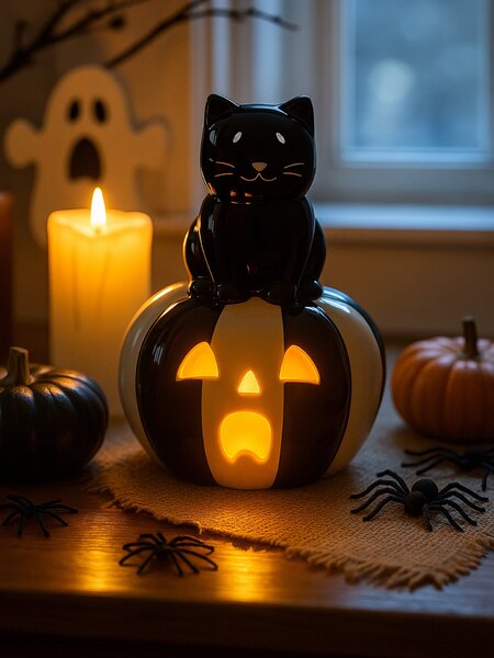 Sinsay - LED keramička stolna lampa s Halloween motivom